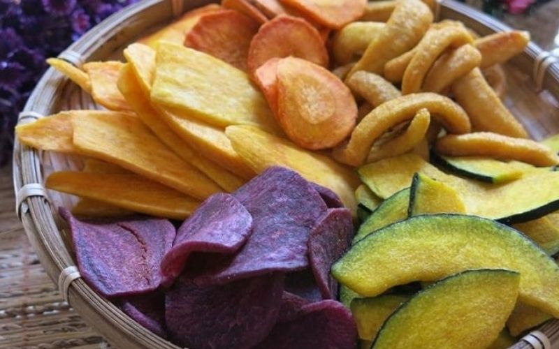 Cách bảo quản rau củ sấy giòn